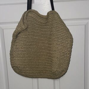 Eddie Bauer Tan Crochet Shoulder Bag